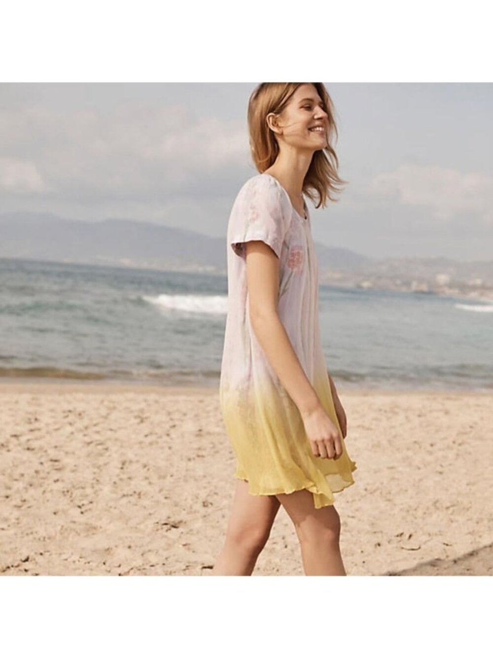 Anthropologie HD in Paris Dipped Chroma Swing Dress